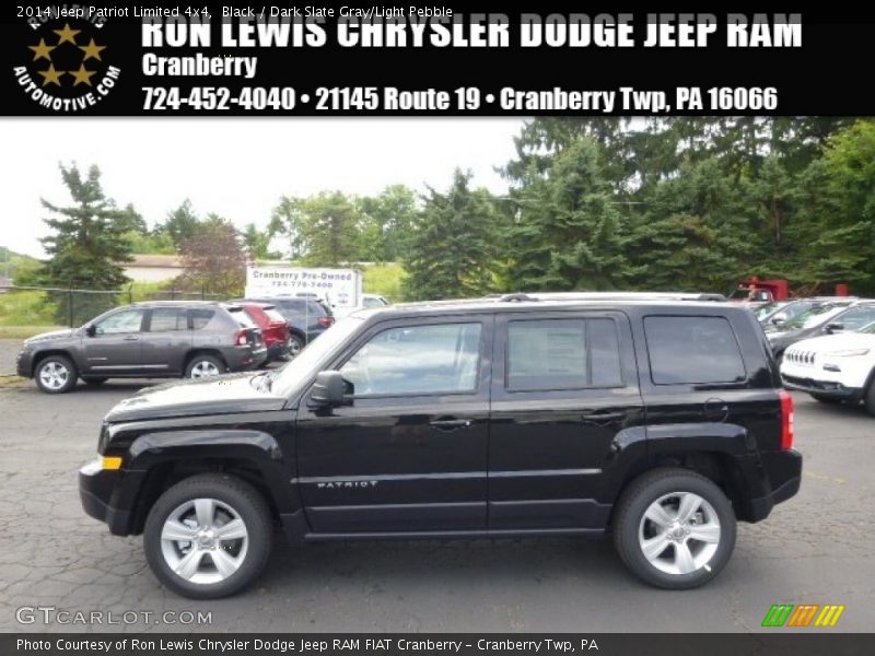 Black / Dark Slate Gray/Light Pebble 2014 Jeep Patriot Limited 4x4