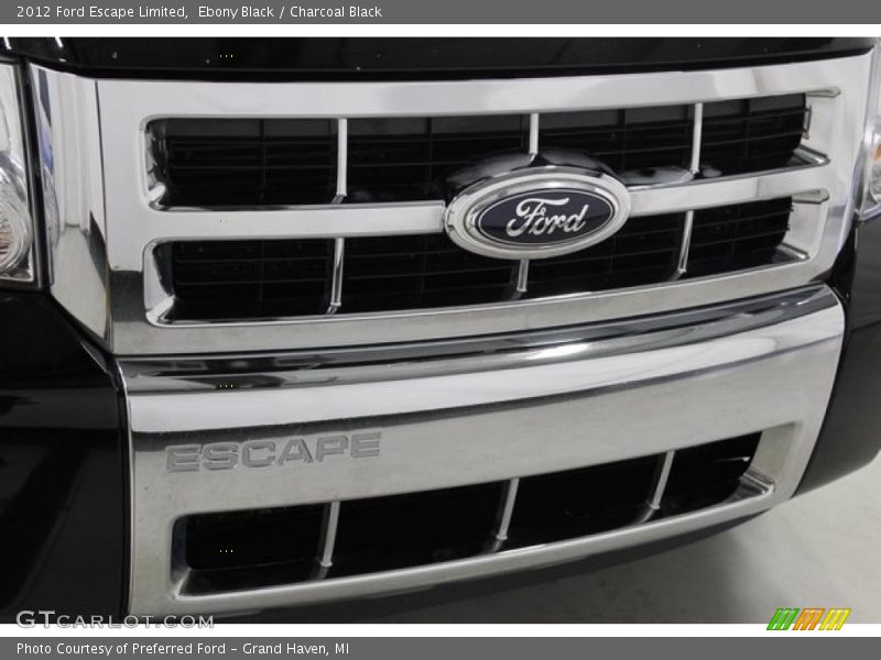 Ebony Black / Charcoal Black 2012 Ford Escape Limited