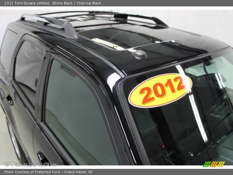 Ebony Black / Charcoal Black 2012 Ford Escape Limited