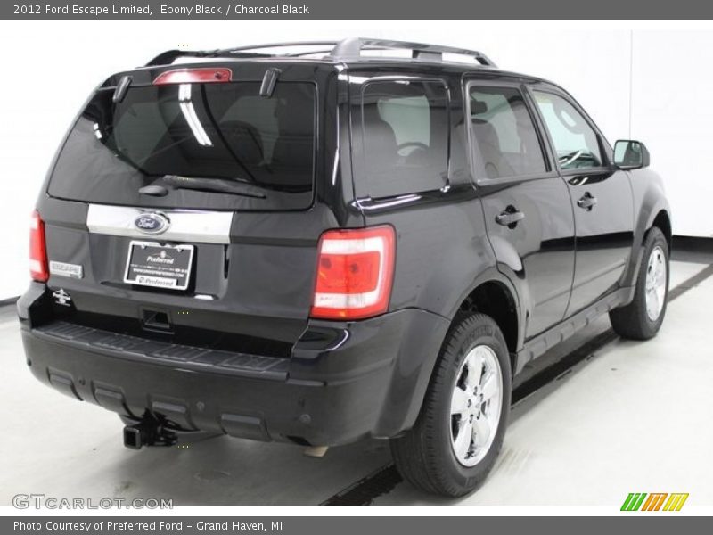 Ebony Black / Charcoal Black 2012 Ford Escape Limited