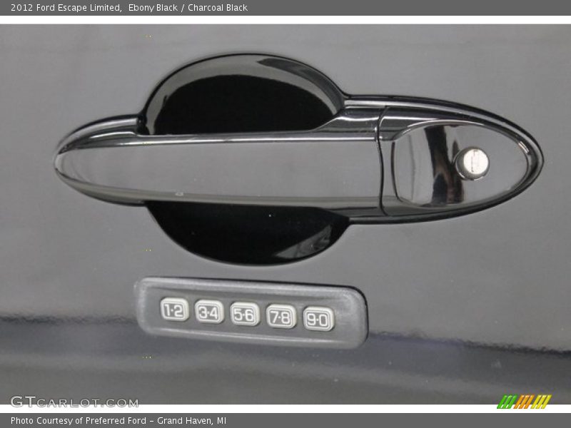 Ebony Black / Charcoal Black 2012 Ford Escape Limited