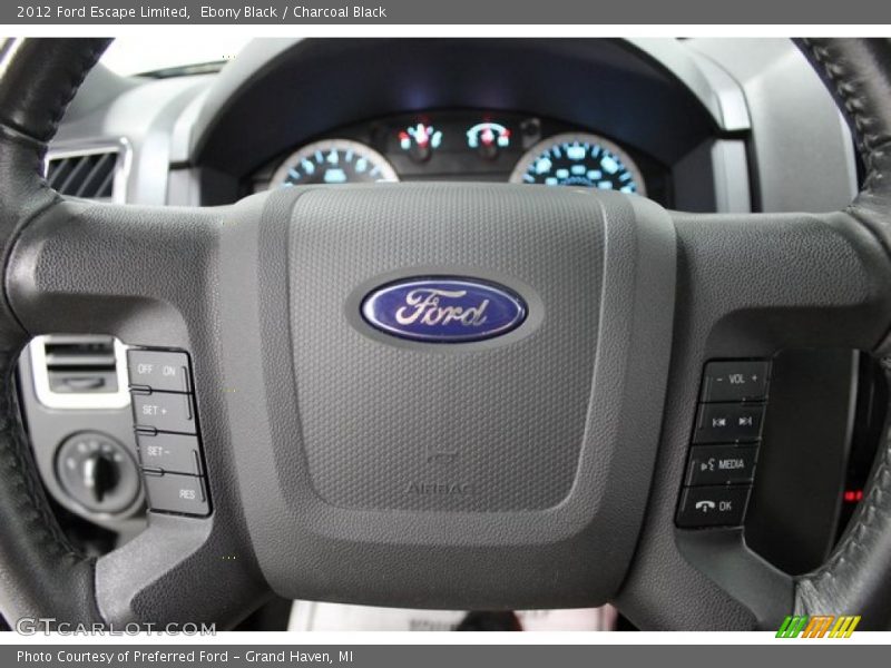 Ebony Black / Charcoal Black 2012 Ford Escape Limited