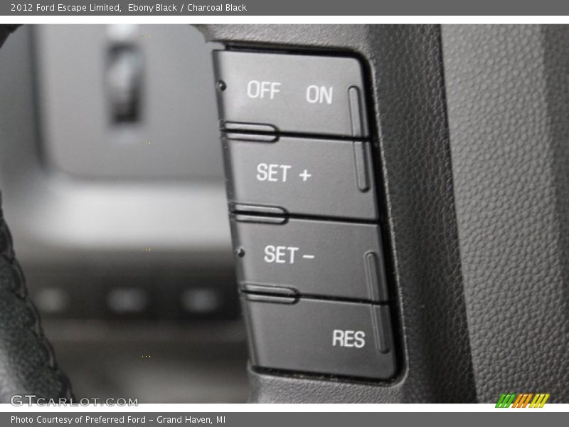 Ebony Black / Charcoal Black 2012 Ford Escape Limited