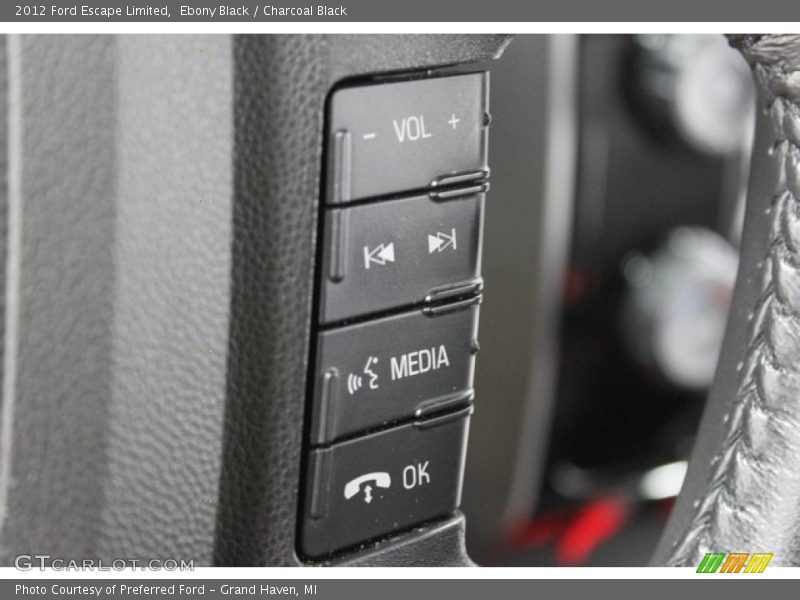 Ebony Black / Charcoal Black 2012 Ford Escape Limited