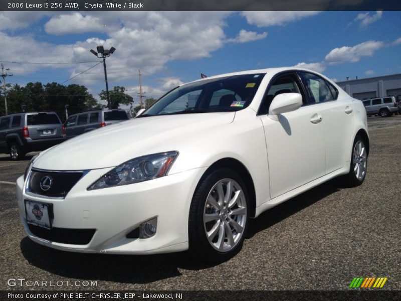 Crystal White / Black 2006 Lexus IS 250 AWD