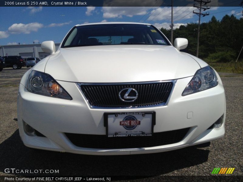 Crystal White / Black 2006 Lexus IS 250 AWD