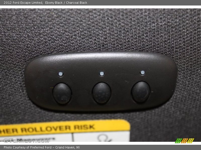 Ebony Black / Charcoal Black 2012 Ford Escape Limited