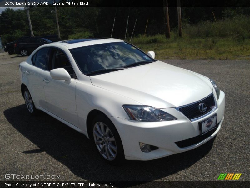 Crystal White / Black 2006 Lexus IS 250 AWD