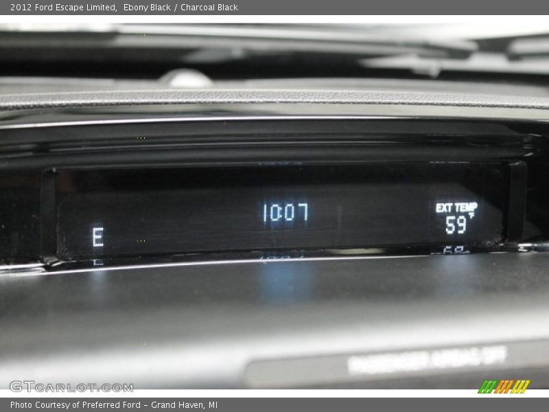 Ebony Black / Charcoal Black 2012 Ford Escape Limited