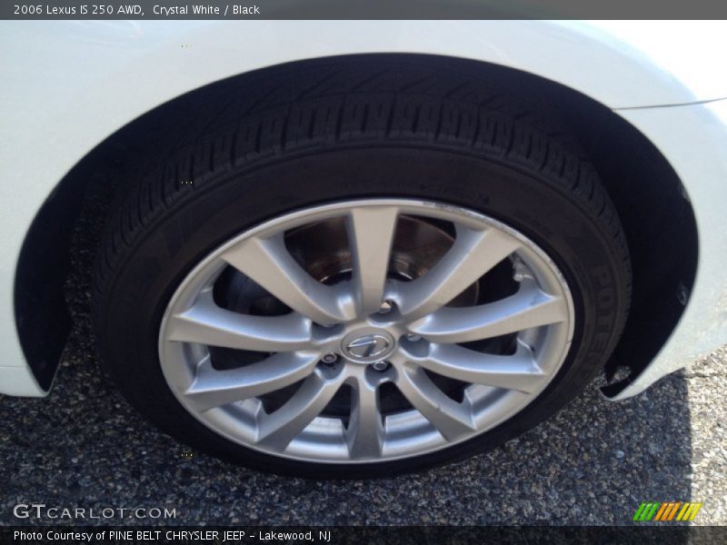 Crystal White / Black 2006 Lexus IS 250 AWD