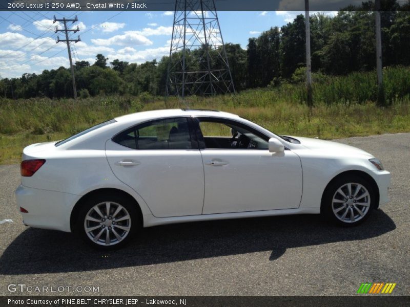 Crystal White / Black 2006 Lexus IS 250 AWD