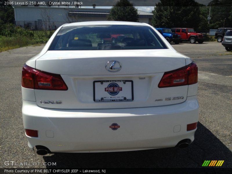 Crystal White / Black 2006 Lexus IS 250 AWD