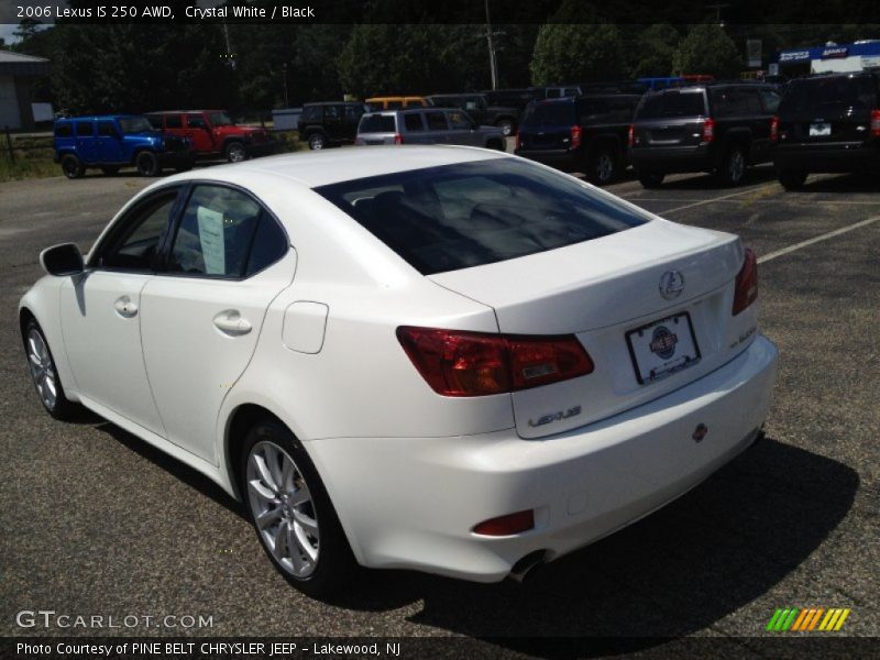 Crystal White / Black 2006 Lexus IS 250 AWD