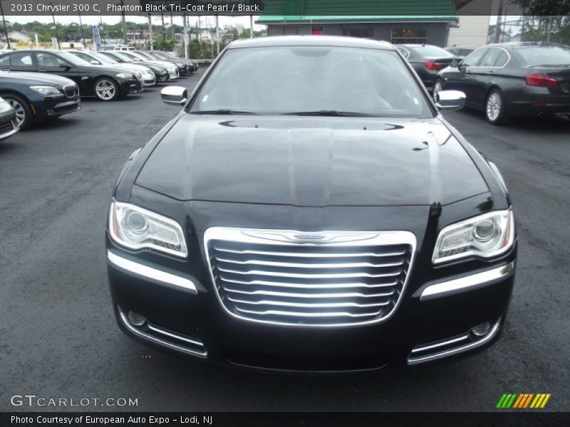 Phantom Black Tri-Coat Pearl / Black 2013 Chrysler 300 C