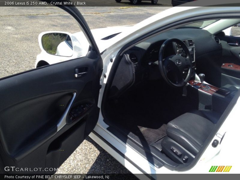 Crystal White / Black 2006 Lexus IS 250 AWD