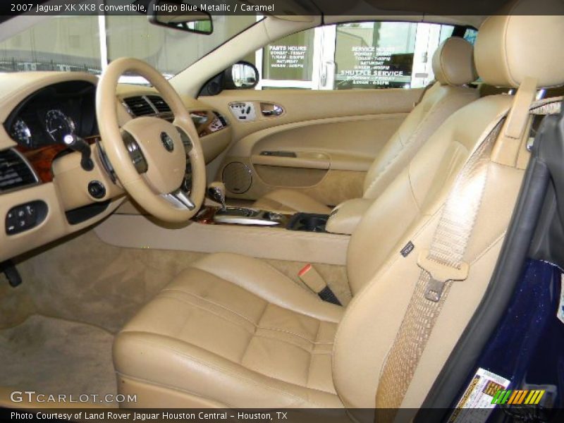 Indigo Blue Metallic / Caramel 2007 Jaguar XK XK8 Convertible
