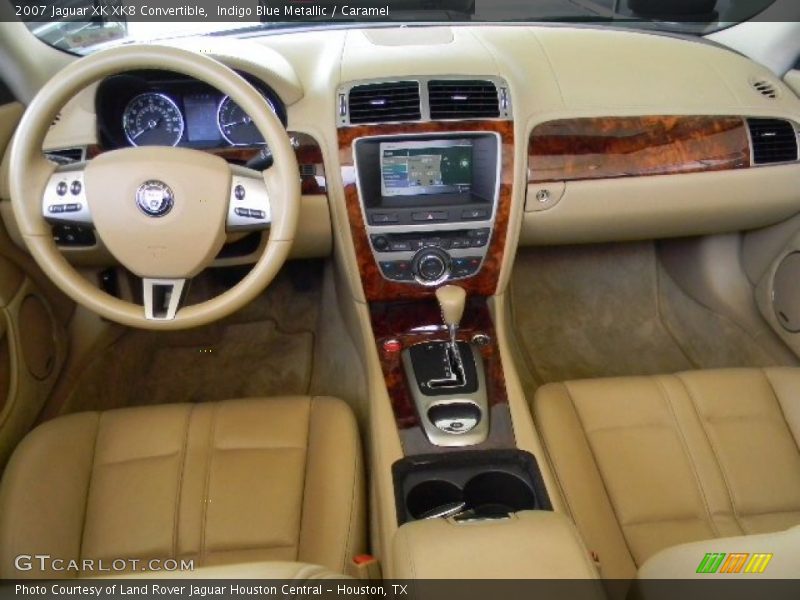 Indigo Blue Metallic / Caramel 2007 Jaguar XK XK8 Convertible