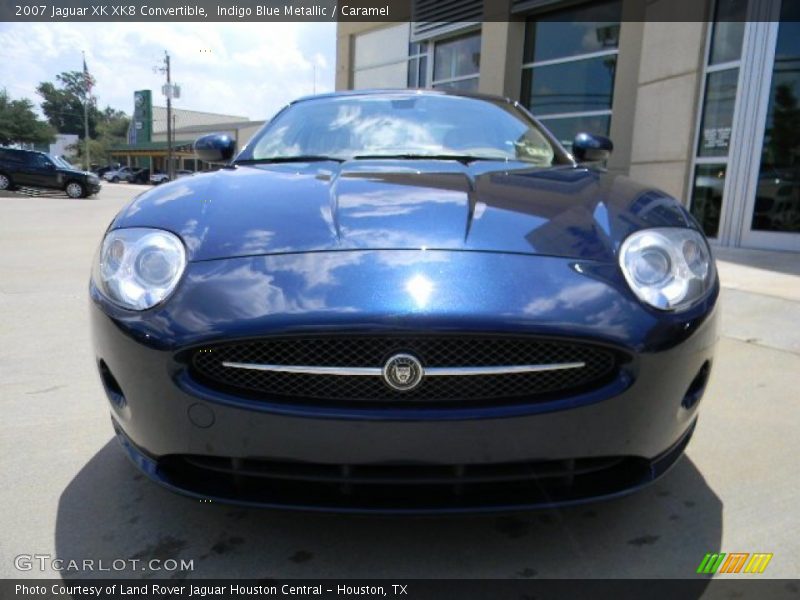 Indigo Blue Metallic / Caramel 2007 Jaguar XK XK8 Convertible