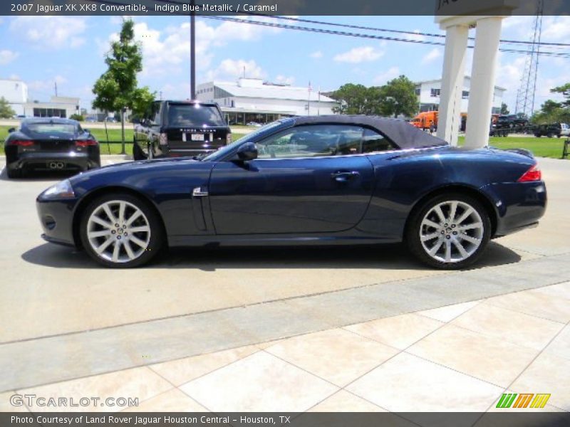 Indigo Blue Metallic / Caramel 2007 Jaguar XK XK8 Convertible