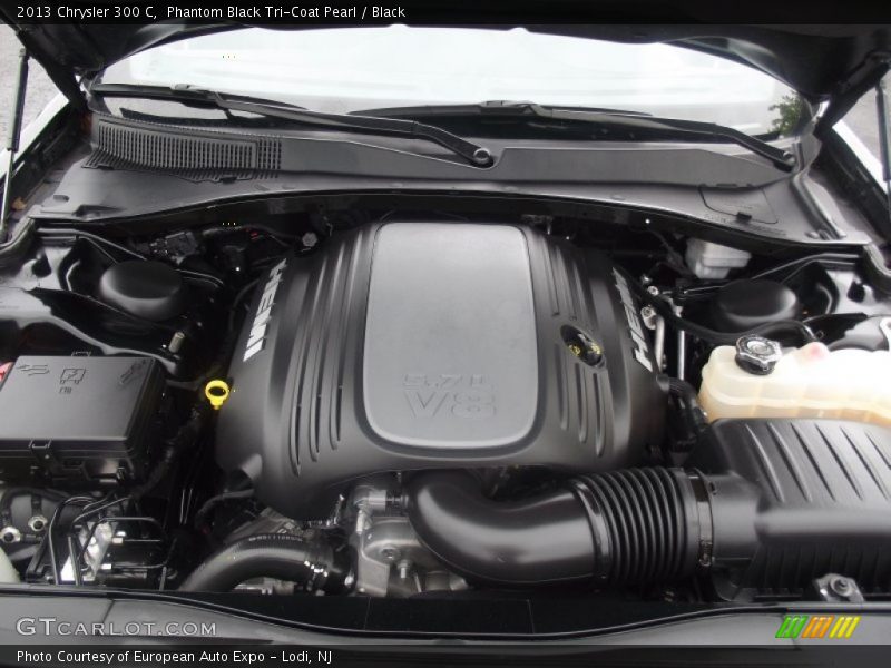 Phantom Black Tri-Coat Pearl / Black 2013 Chrysler 300 C
