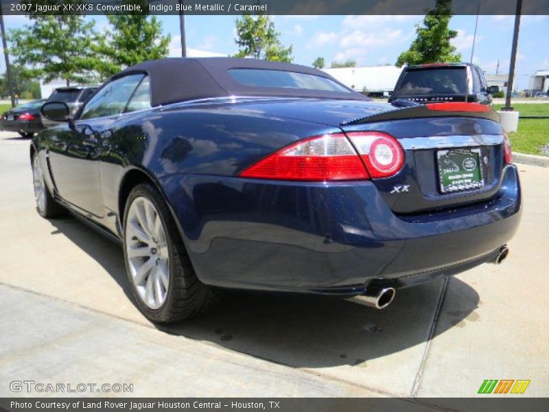 Indigo Blue Metallic / Caramel 2007 Jaguar XK XK8 Convertible
