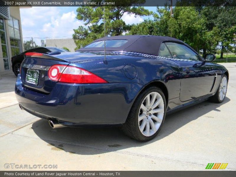Indigo Blue Metallic / Caramel 2007 Jaguar XK XK8 Convertible