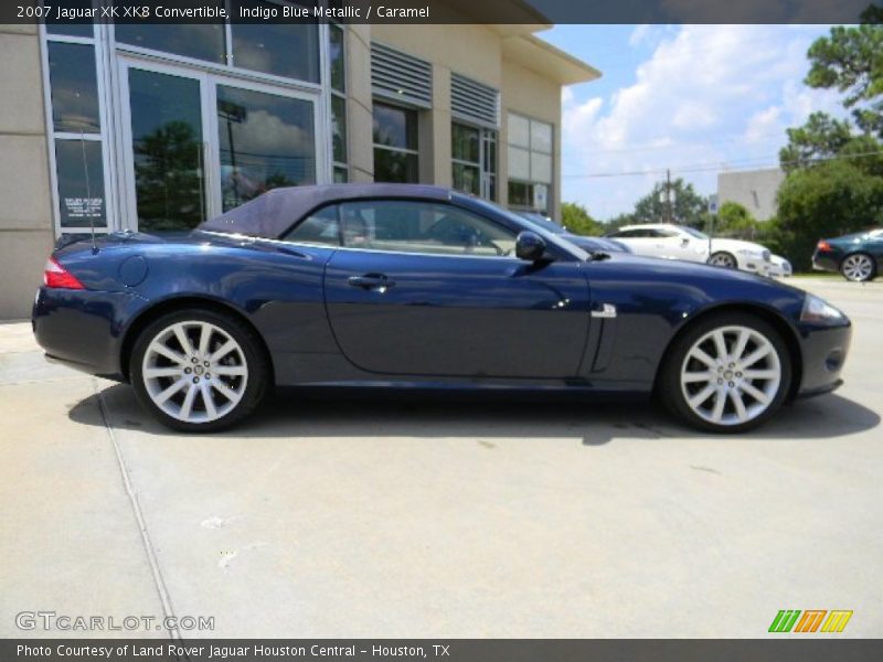 Indigo Blue Metallic / Caramel 2007 Jaguar XK XK8 Convertible