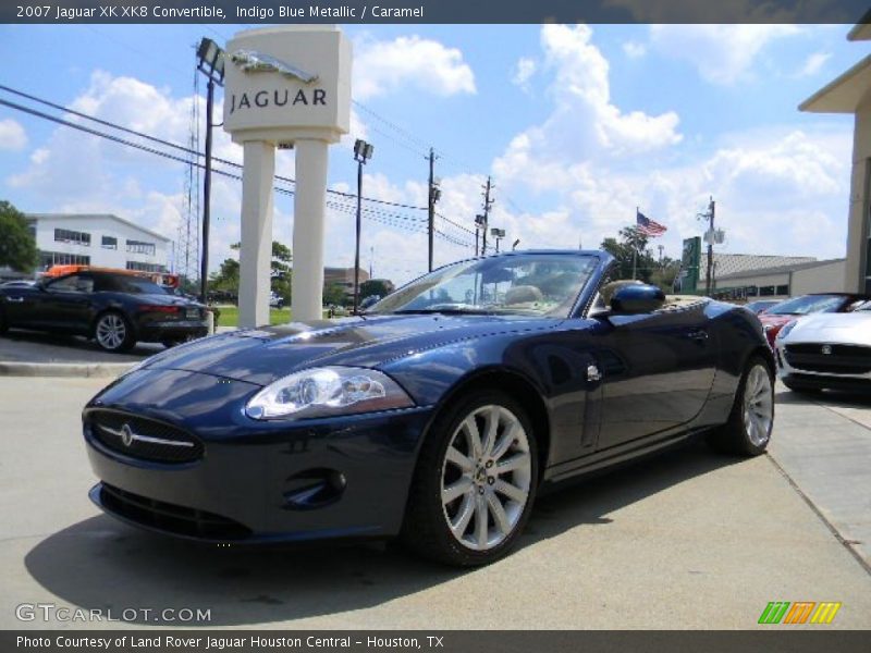 Indigo Blue Metallic / Caramel 2007 Jaguar XK XK8 Convertible