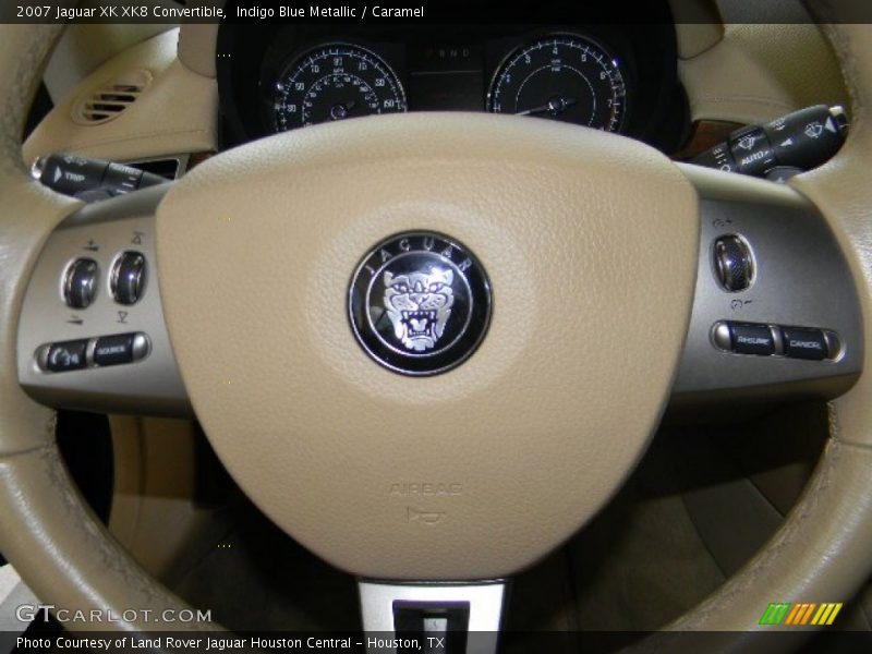 Indigo Blue Metallic / Caramel 2007 Jaguar XK XK8 Convertible