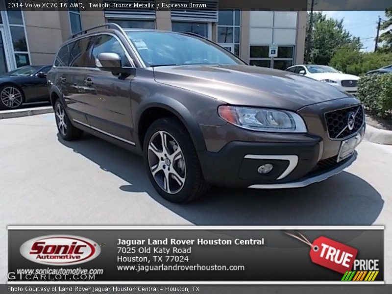 Twilight Bronze Metallic / Espresso Brown 2014 Volvo XC70 T6 AWD