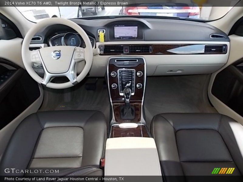  2014 XC70 T6 AWD Espresso Brown Interior