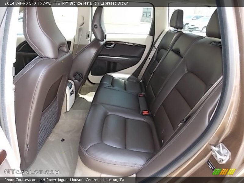 Rear Seat of 2014 XC70 T6 AWD