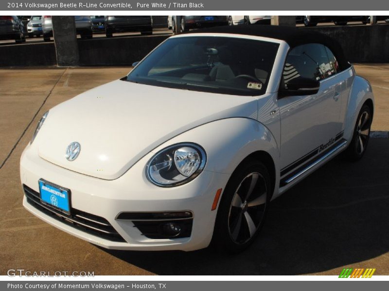 Pure White / Titan Black 2014 Volkswagen Beetle R-Line Convertible