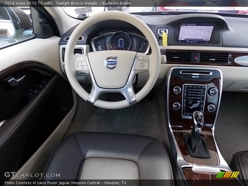  2014 XC70 T6 AWD Espresso Brown Interior