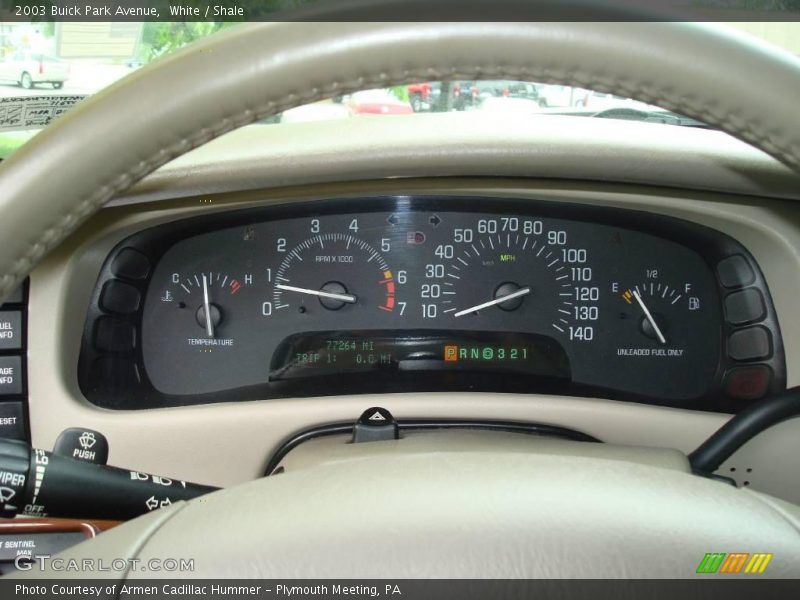 White / Shale 2003 Buick Park Avenue