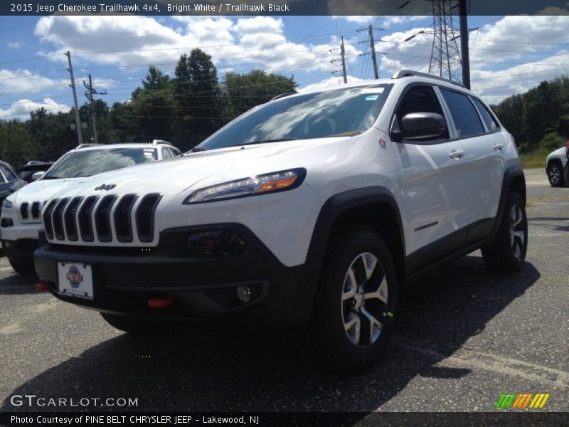 Bright White / Trailhawk Black 2015 Jeep Cherokee Trailhawk 4x4