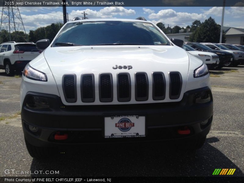 Bright White / Trailhawk Black 2015 Jeep Cherokee Trailhawk 4x4