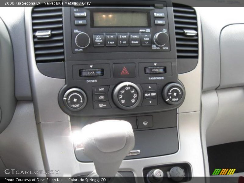 Velvet Blue Metallic / Gray 2008 Kia Sedona LX