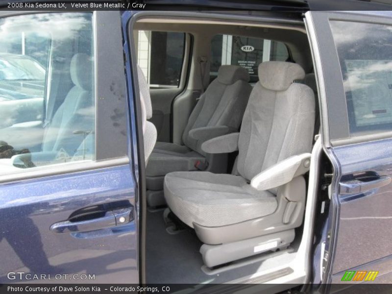 Velvet Blue Metallic / Gray 2008 Kia Sedona LX