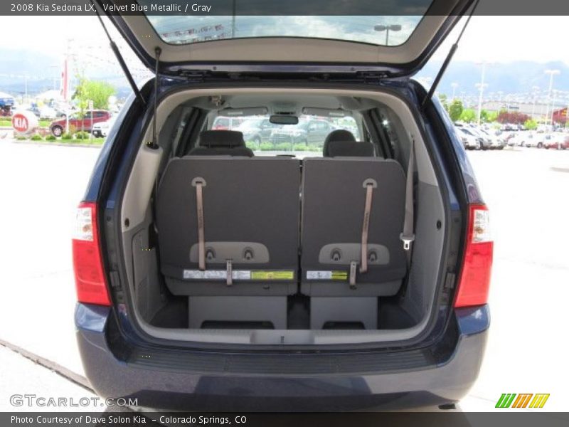 Velvet Blue Metallic / Gray 2008 Kia Sedona LX