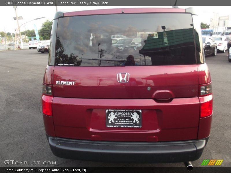 Tango Red Pearl / Gray/Black 2008 Honda Element EX AWD