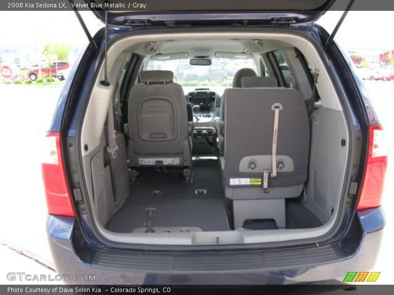 Velvet Blue Metallic / Gray 2008 Kia Sedona LX