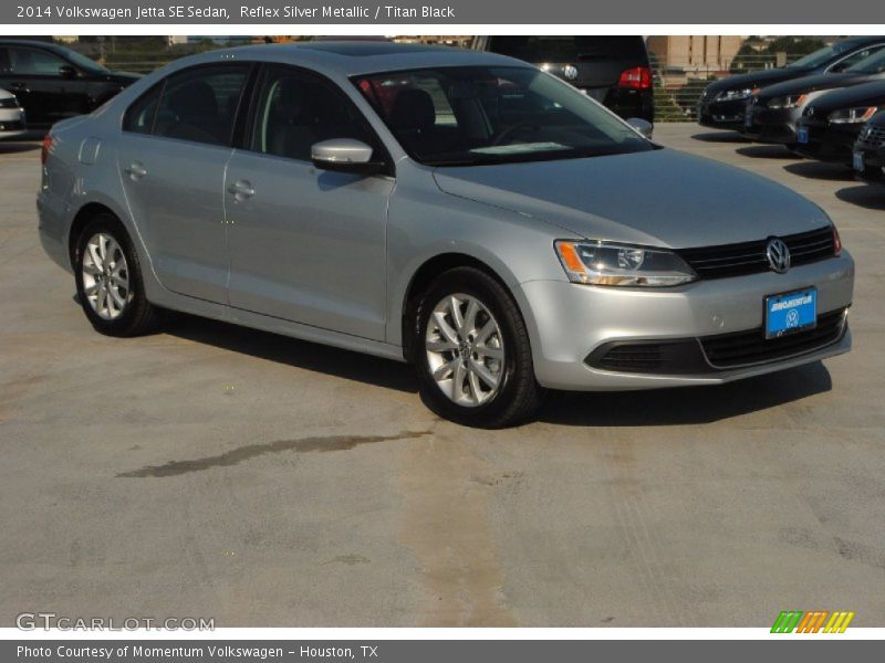 Reflex Silver Metallic / Titan Black 2014 Volkswagen Jetta SE Sedan