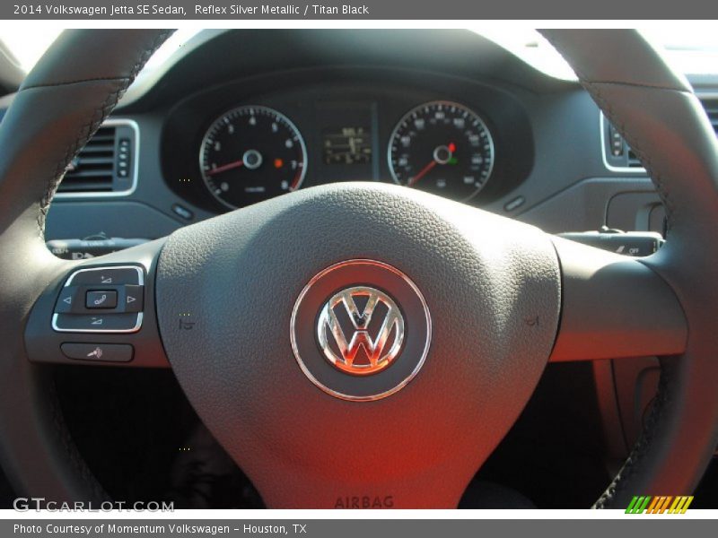 Reflex Silver Metallic / Titan Black 2014 Volkswagen Jetta SE Sedan