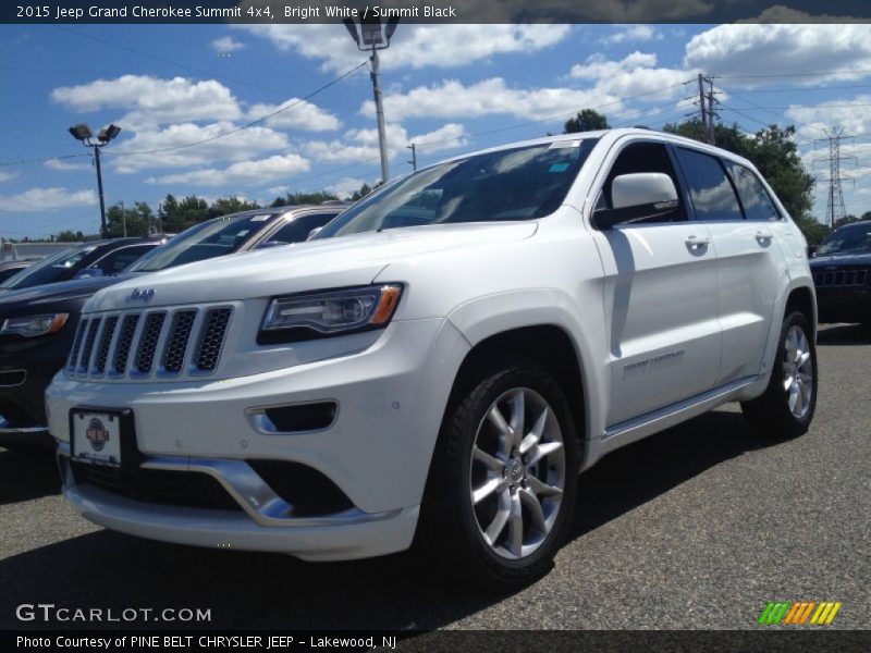 Bright White / Summit Black 2015 Jeep Grand Cherokee Summit 4x4