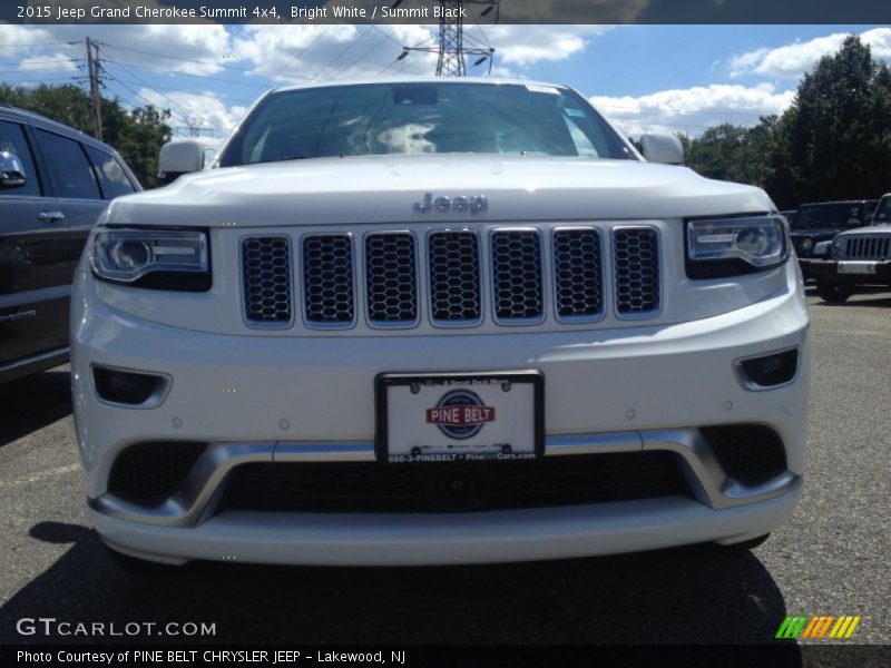 Bright White / Summit Black 2015 Jeep Grand Cherokee Summit 4x4