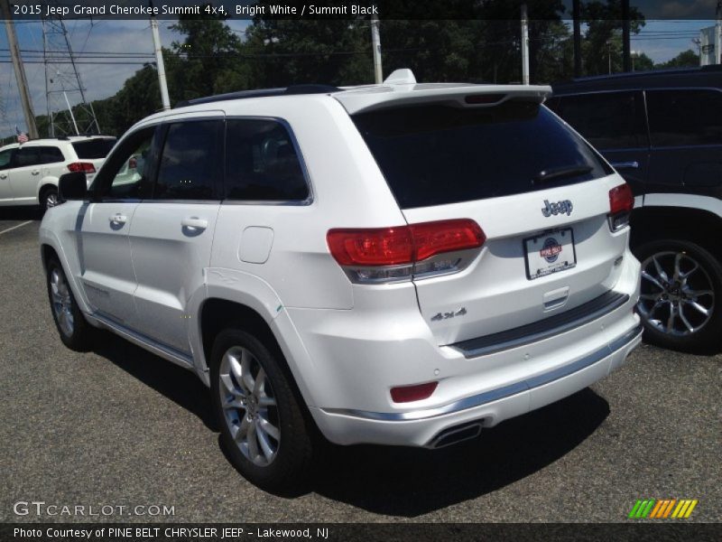 Bright White / Summit Black 2015 Jeep Grand Cherokee Summit 4x4