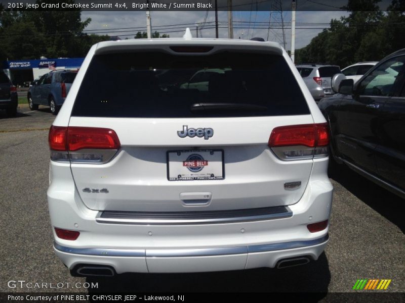 Bright White / Summit Black 2015 Jeep Grand Cherokee Summit 4x4