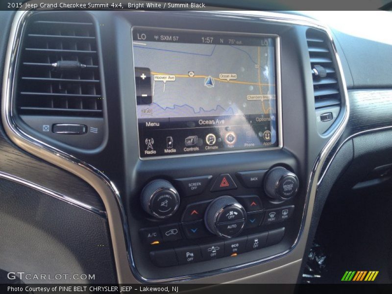 Bright White / Summit Black 2015 Jeep Grand Cherokee Summit 4x4