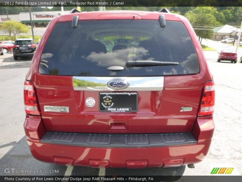 Toreador Red Metallic / Camel 2012 Ford Escape Limited V6 4WD